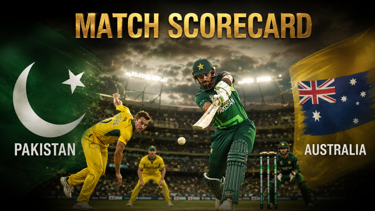 Pakistan National Cricket Team Vs Australian Men's Cricket Team Match Scorecard
