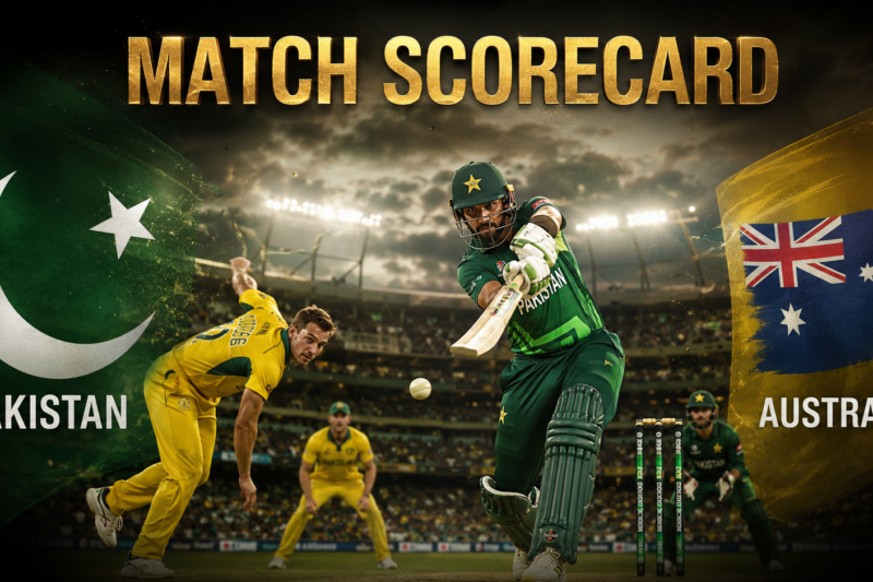 Pakistan National Cricket Team Vs Australian Men’s Cricket Team Match Scorecard