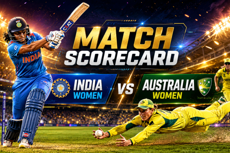 India Women Vs Australia Women’s National Cricket Team Match Scorecard